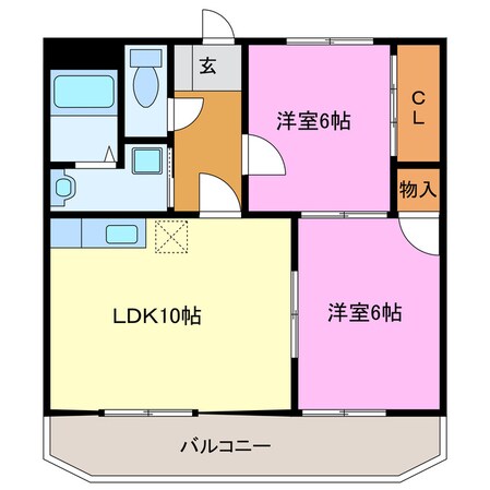 アビタシオンⅡの物件間取画像